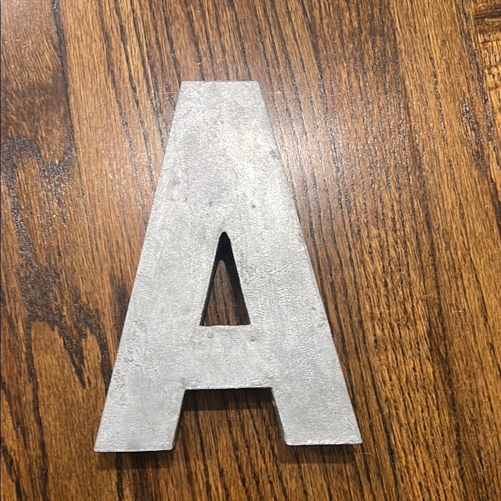 Silver Decorative Letter A
